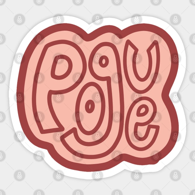 Honorary Pogue pink Sticker by raffitidsgn